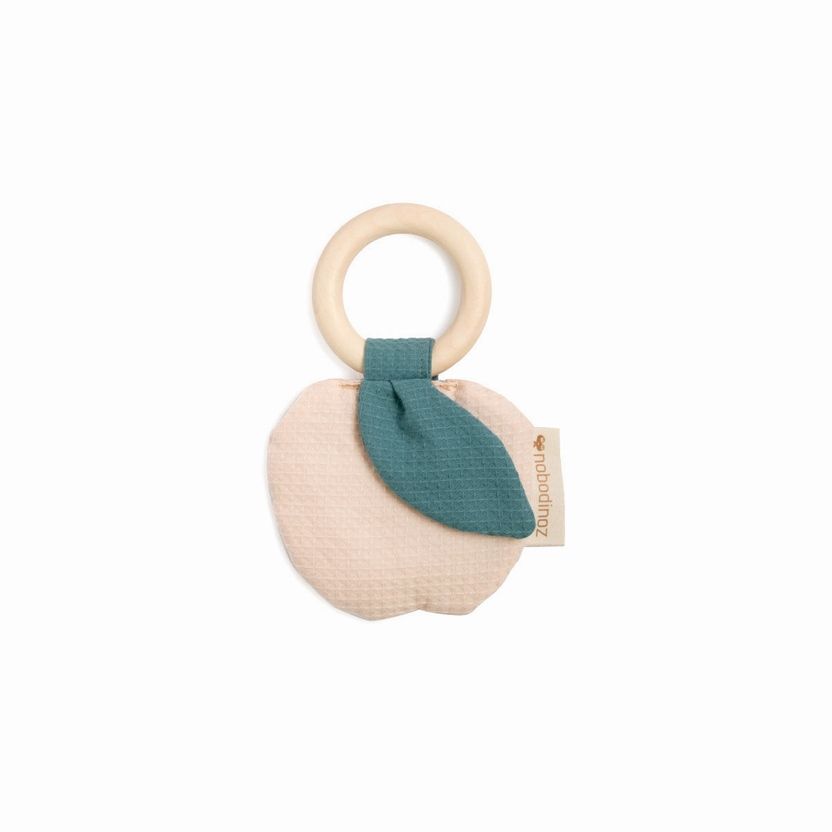nobodinoz Apple Teether Ring Dream Pink