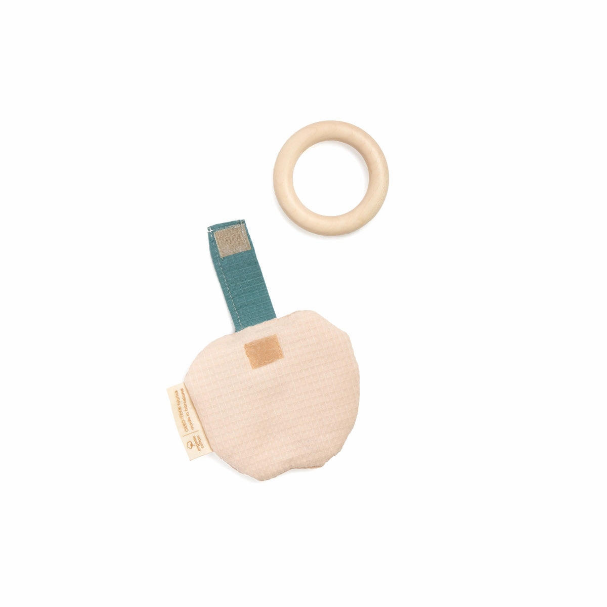 nobodinoz Apple Teether Ring Dream Pink