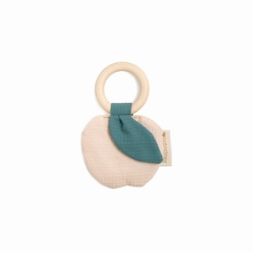 nobodinoz Apple Teether Ring Dream Pink
