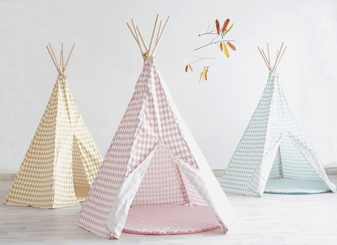 Nobodinoz Arizona Teepee Zigzag Pink