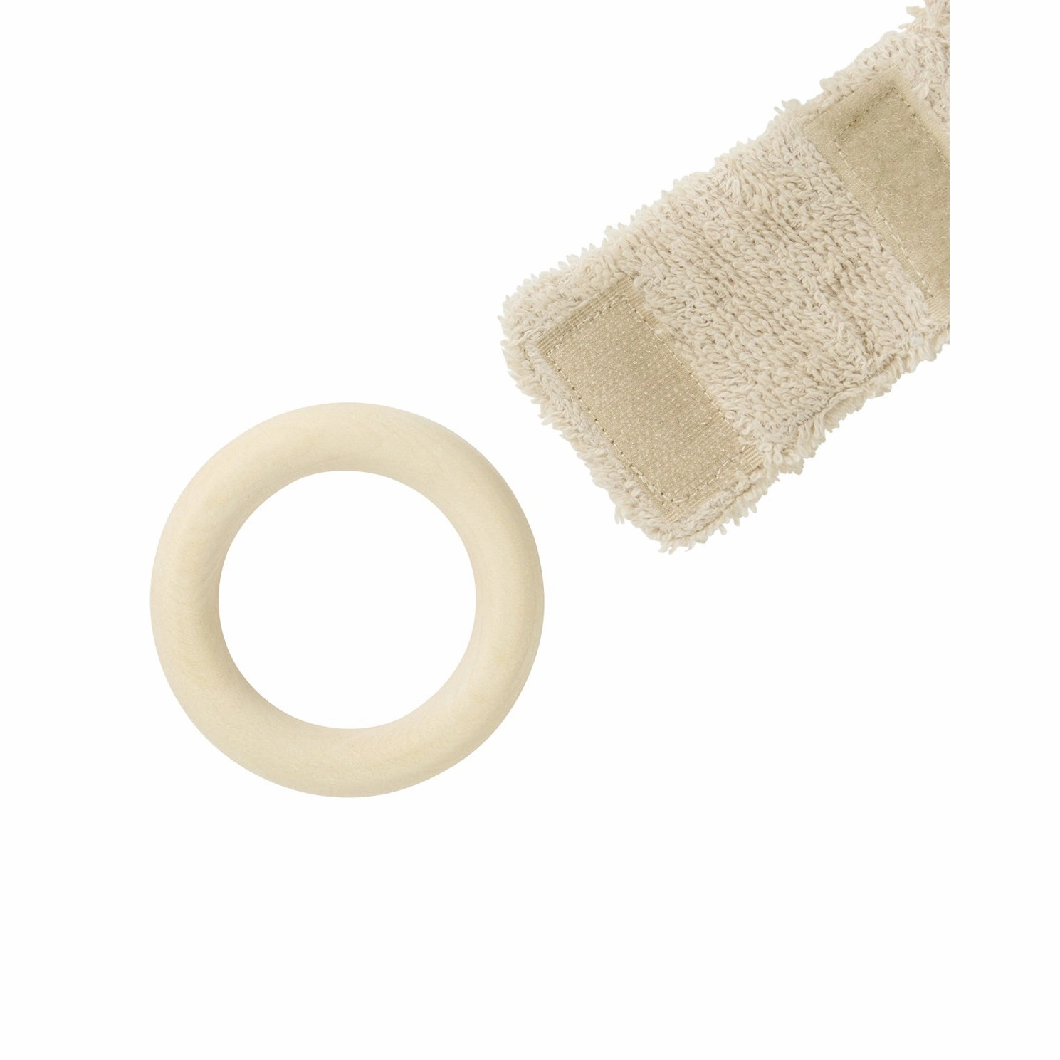 nobodinoz Bunny Teether Ring Almond