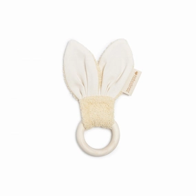nobodinoz Bunny Teether Ring Vanilla