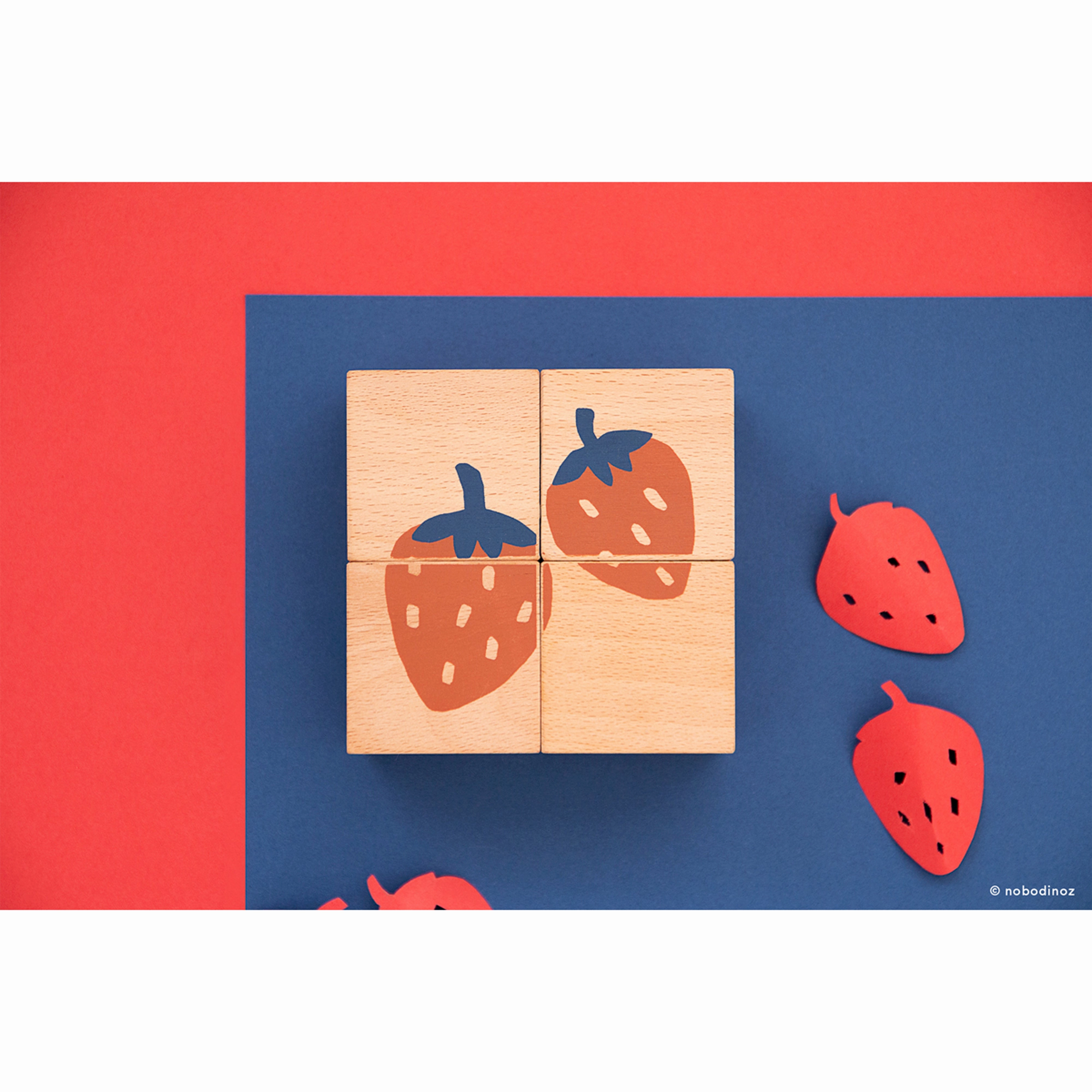 nobodinoz Fruits Wooden Cubes