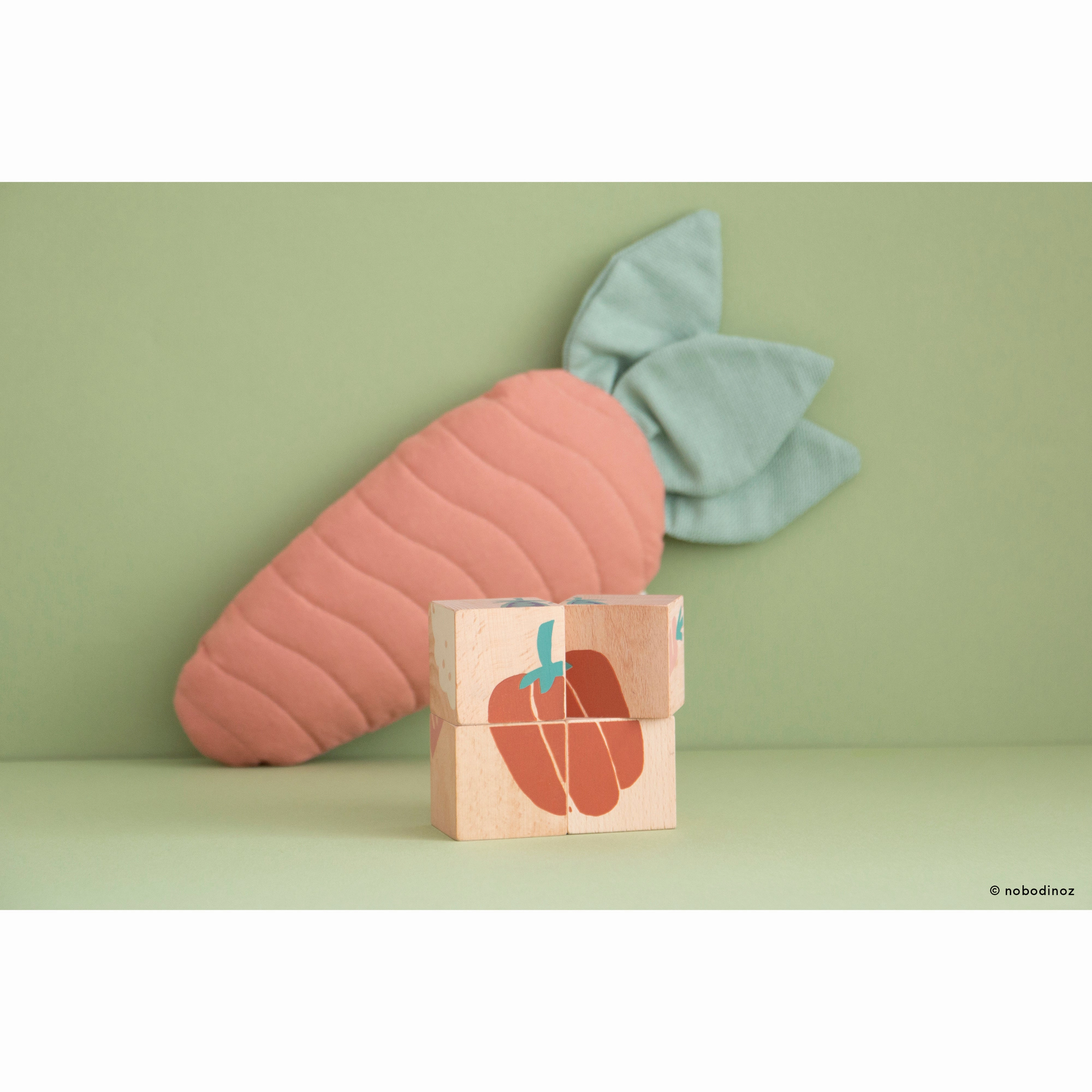 nobodinoz Fruits Wooden Cubes