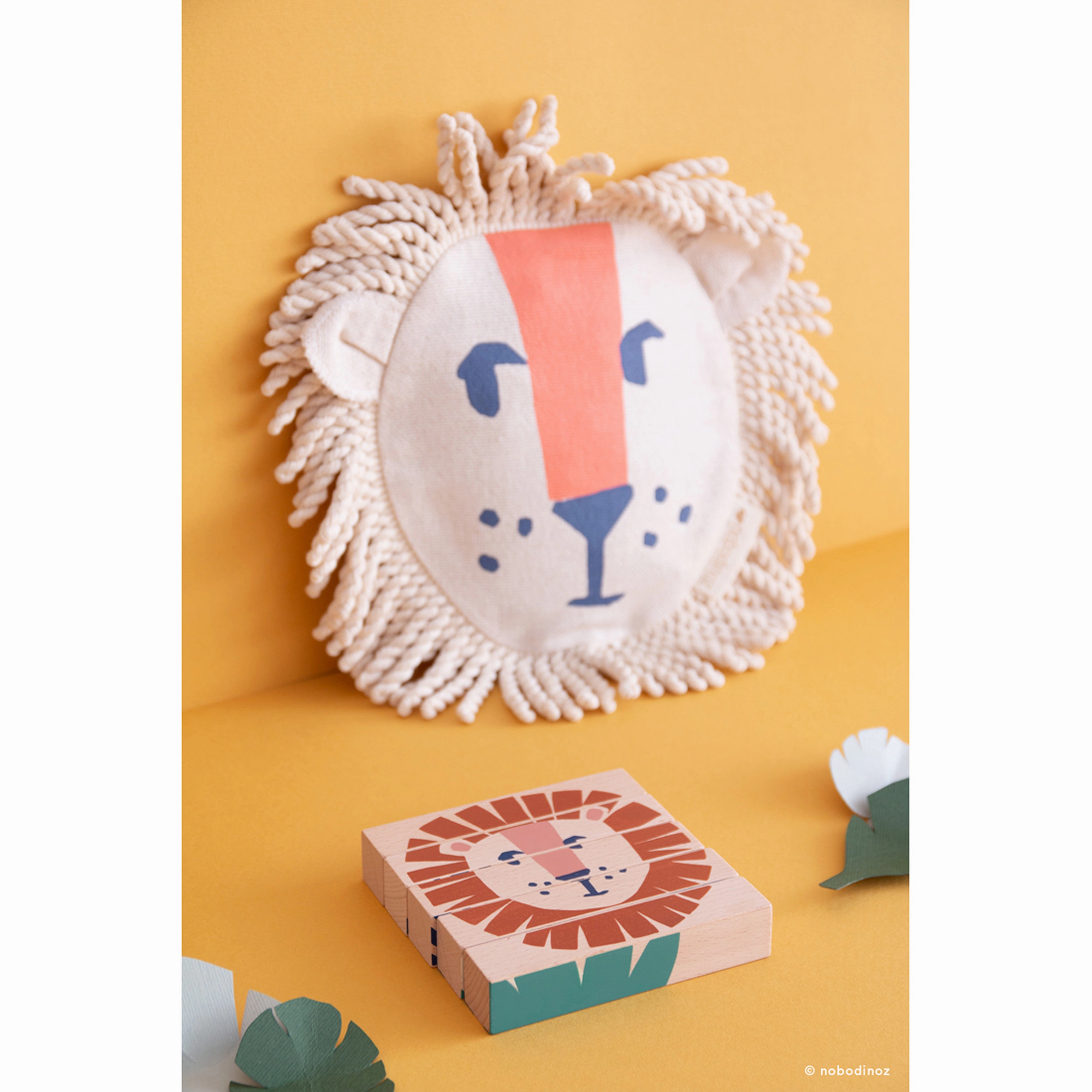 nobodinoz Wild Animals Wooden Blocks