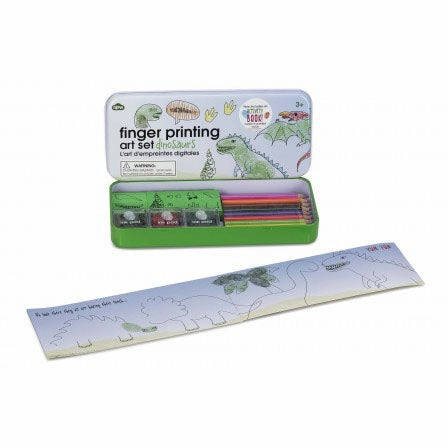 NPW Fingerprinting Tin with Booklet - Dinosaurs