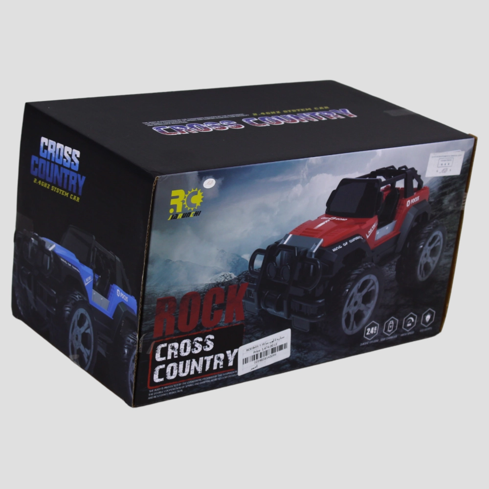 Off-Road Jeep  Remote Control Car with Rechargeable Battery (Red)
