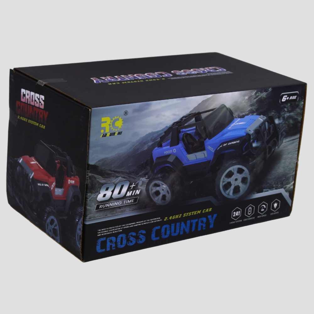 Off-Road Jeep  Remote Control Car with Rechargeable Battery (Red)