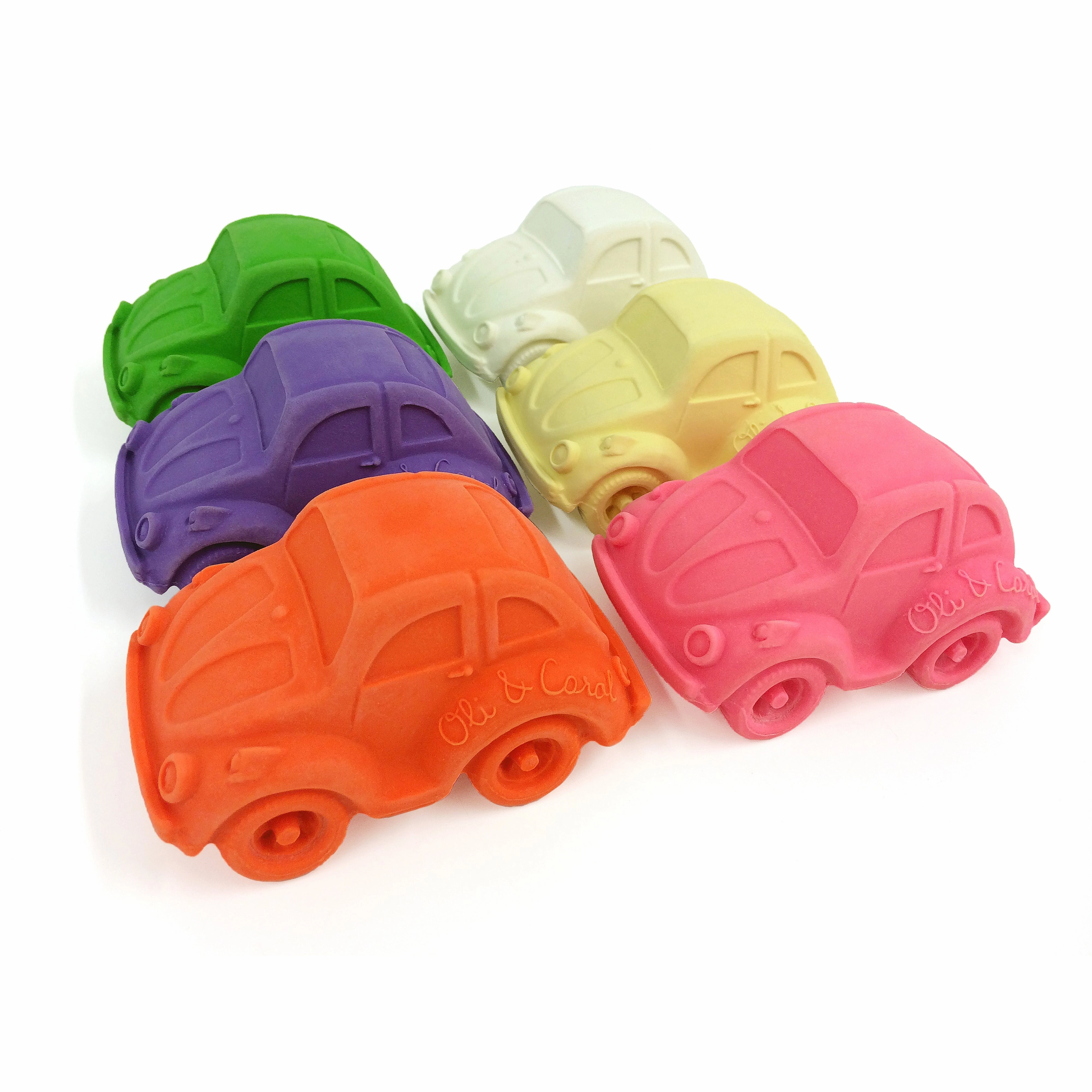 Oli & Carol Carl The Car XL Pink Teether