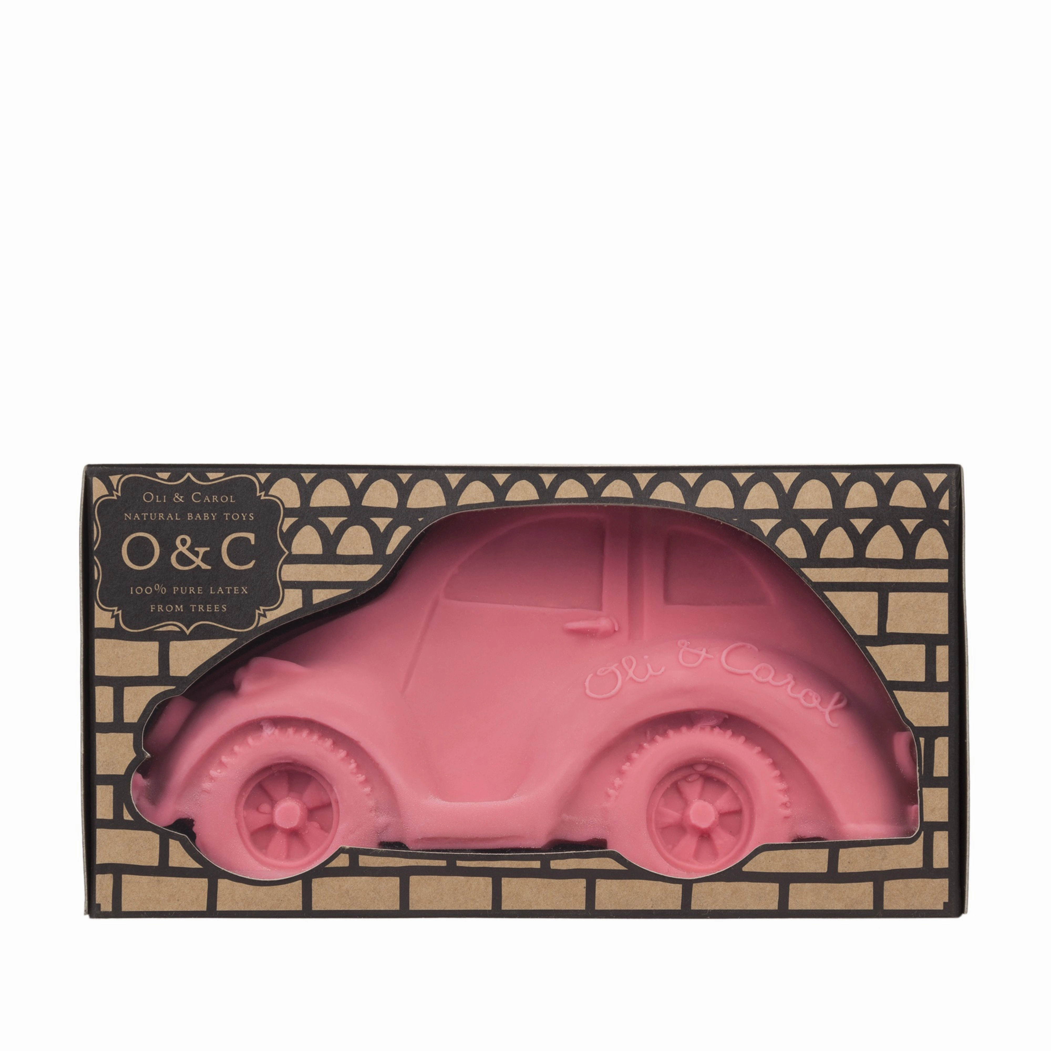 Oli & Carol Carl The Car XL Pink Teether
