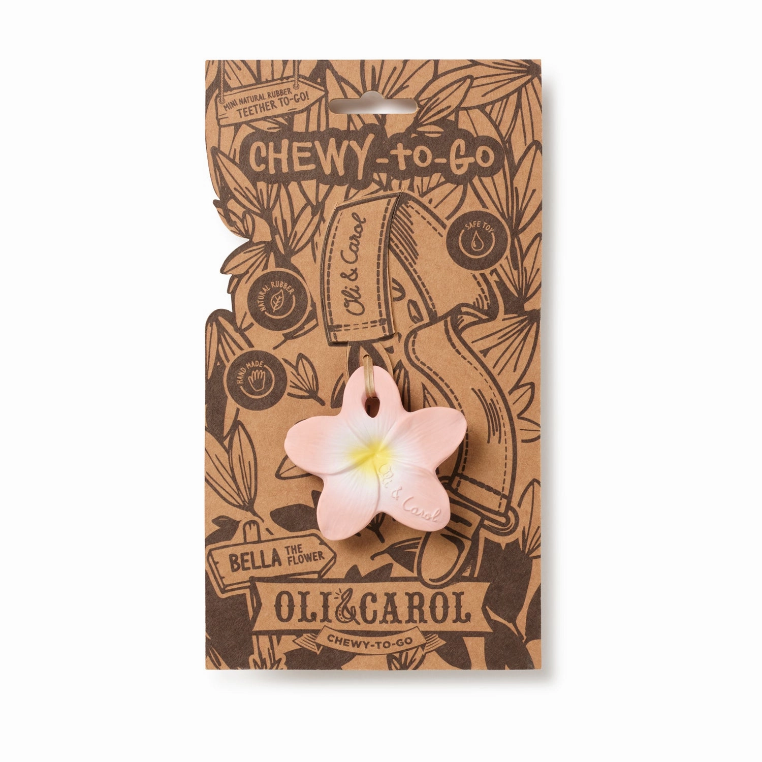Oli & Carol Chewy-to-Go Bella the Flower Teether