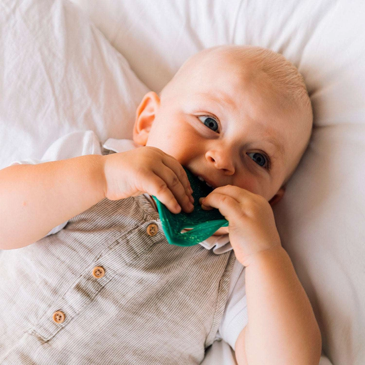 Oli & Carol Chlorophyll Leaf Baby Teether