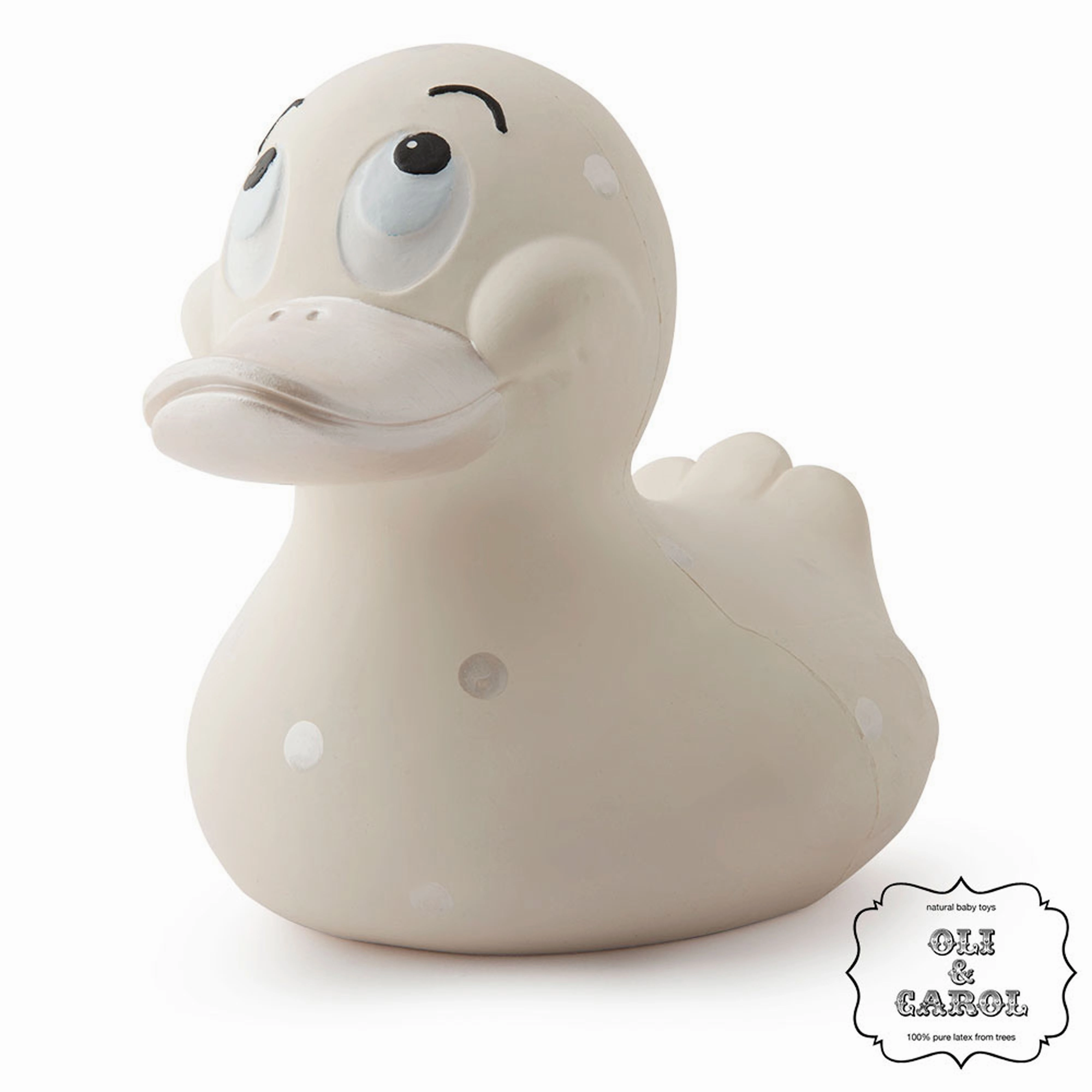 Oli & Carol Extra Large Spotty Ducks Teether