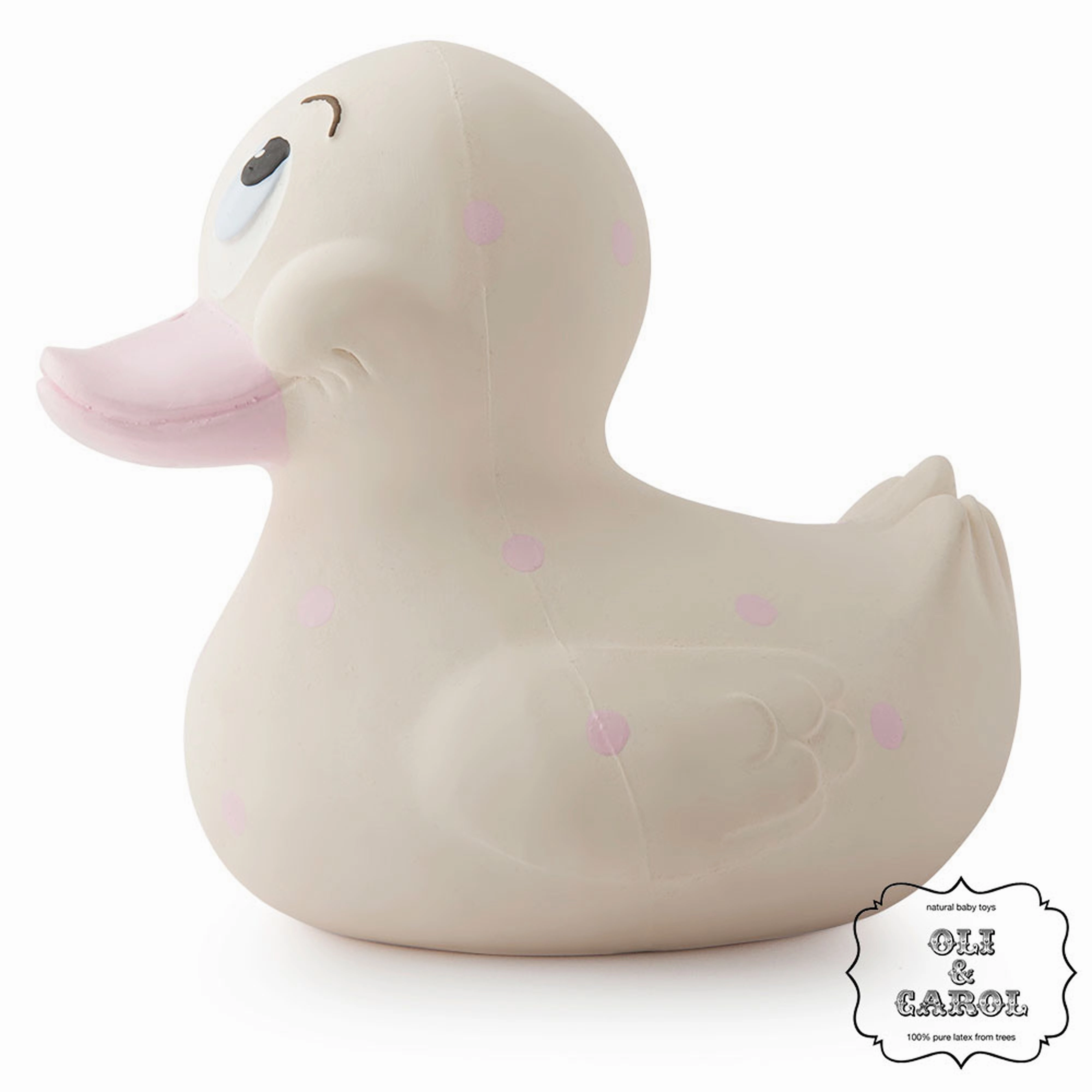 Oli & Carol Extra Large Spotty Ducks Teether