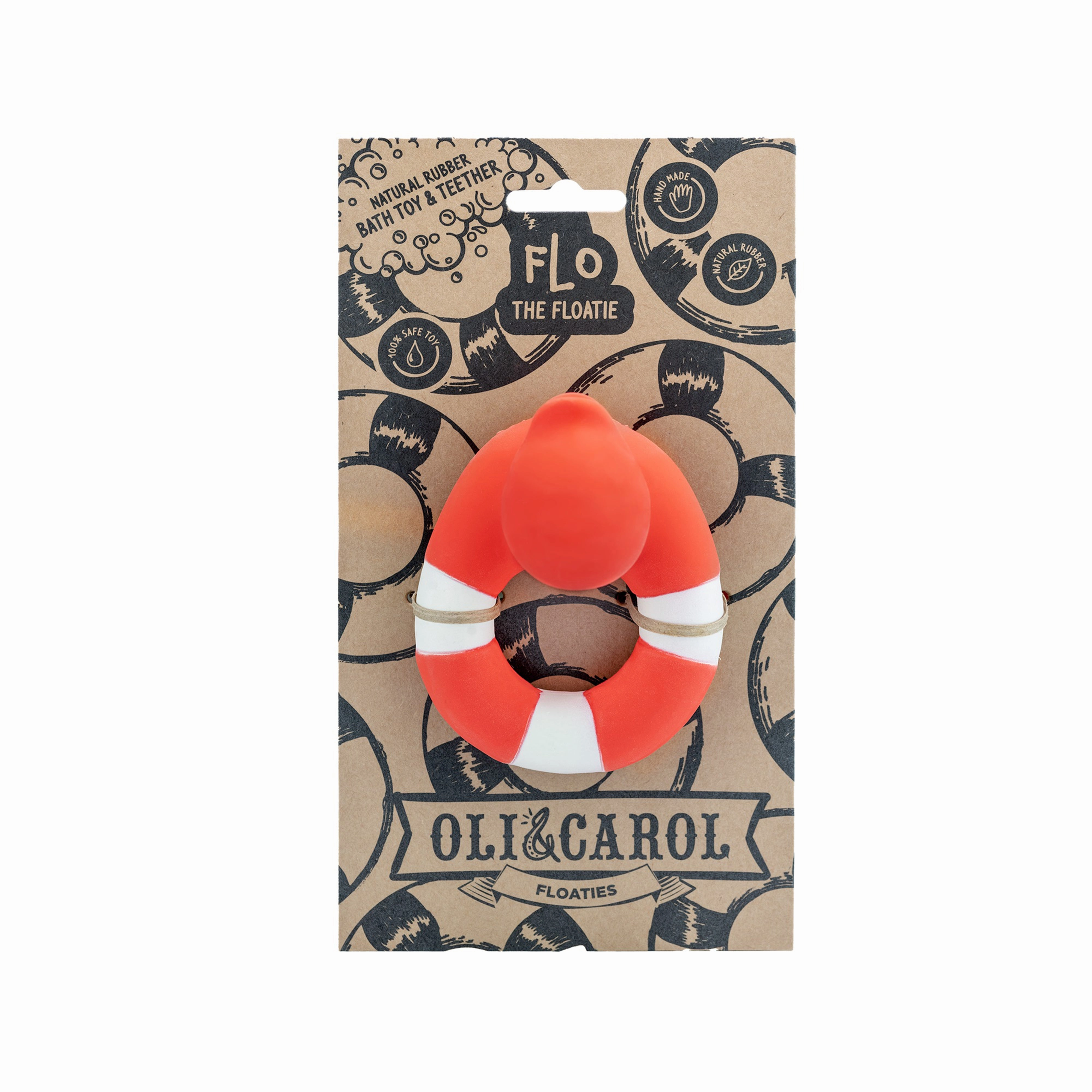 Oli & Carol Floatie Duck Red Teether