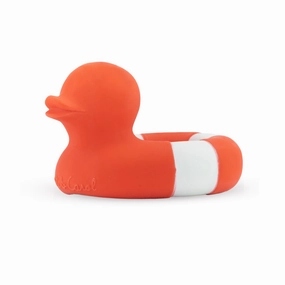 Oli & Carol Floatie Duck Red Teether