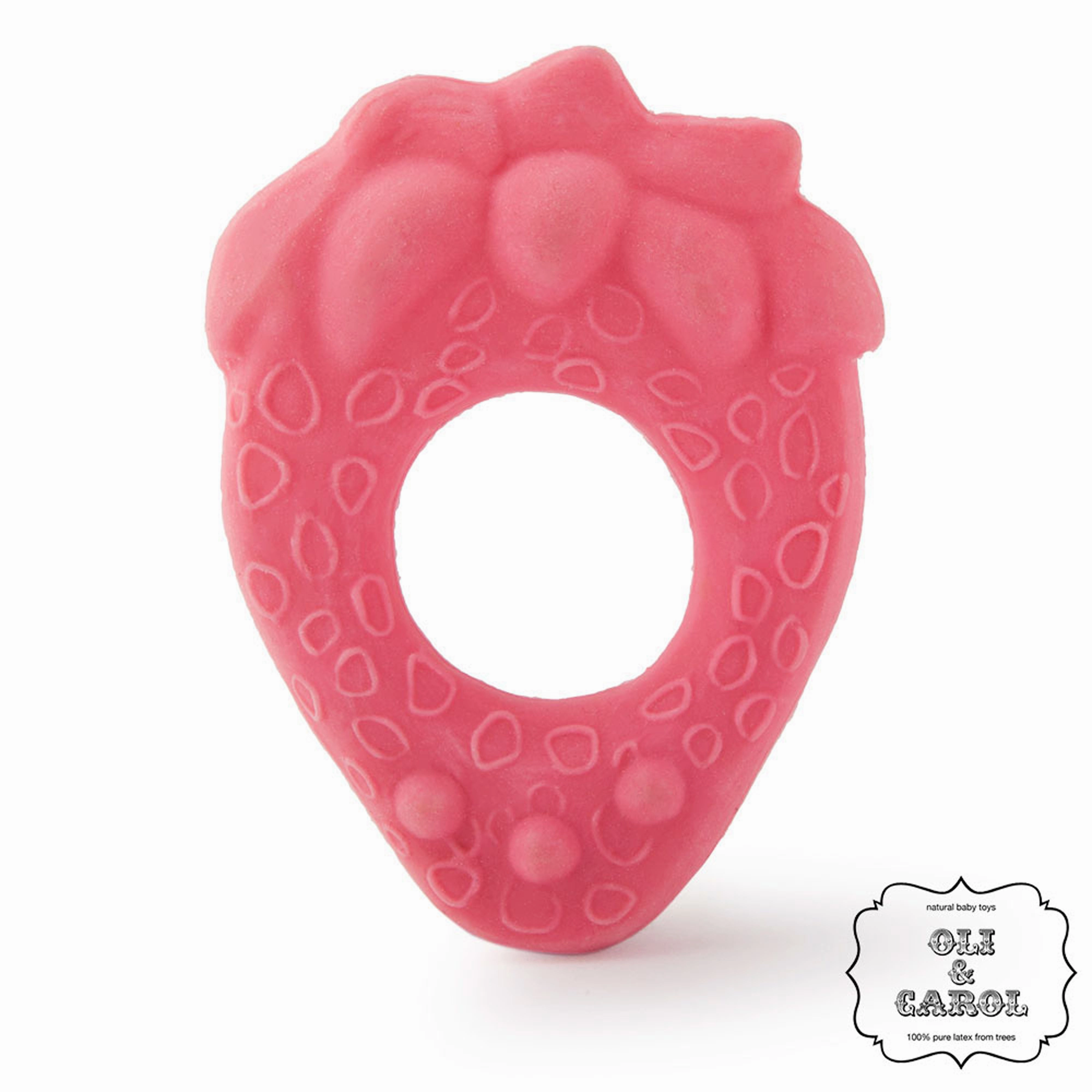 Oli & Carol Fruit Shape Teething Ring: Apple, Pear and Strawberry Teether