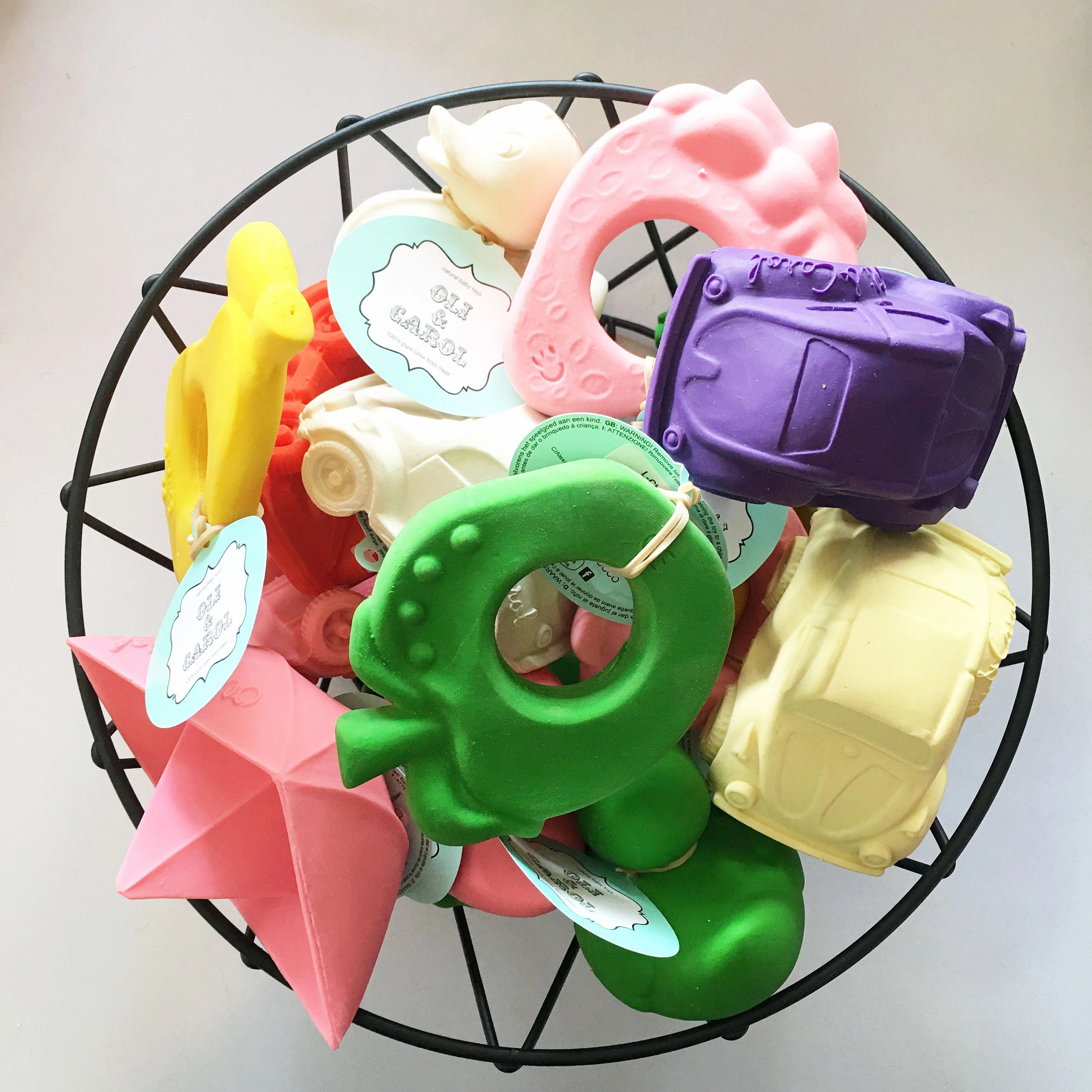 Oli & Carol Fruit Shape Teething Ring: Apple, Pear and Strawberry Teether