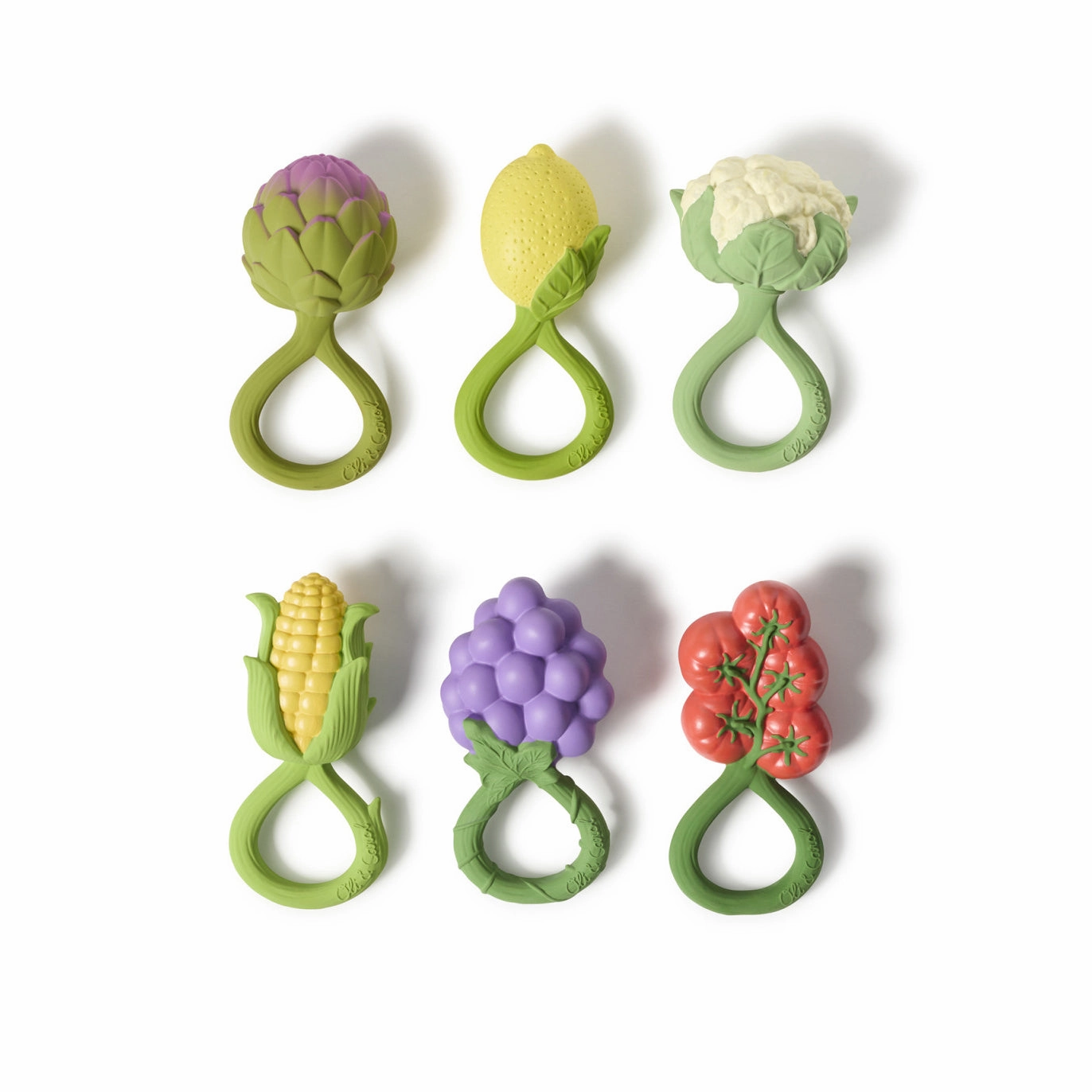 Oli & Carol Lemon Rattle Toy & Teether
