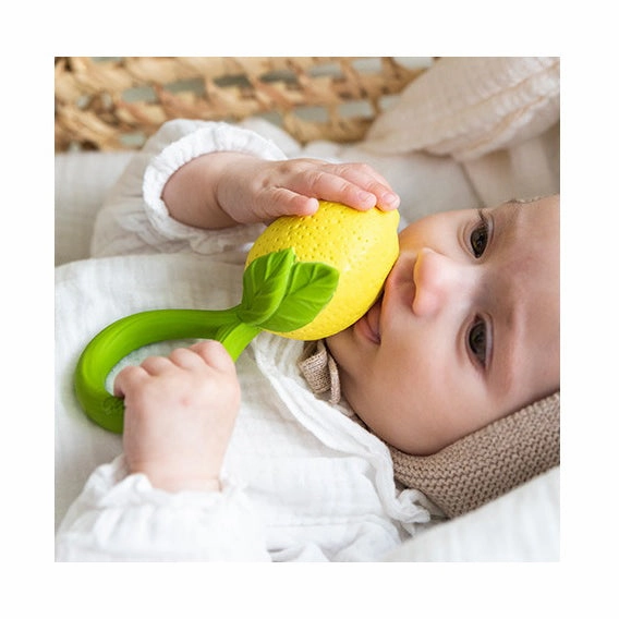 Oli & Carol Lemon Rattle Toy & Teether