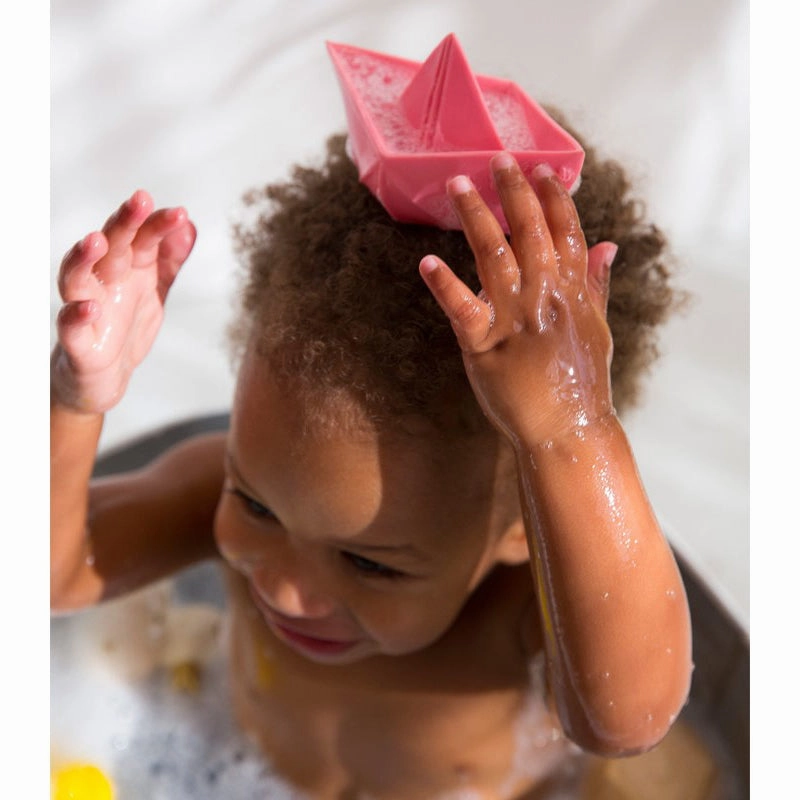 Oli & Carol Origami Boat Pink Teether