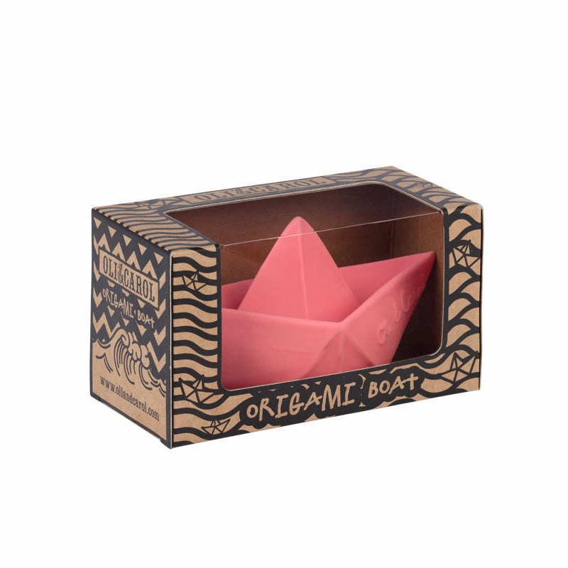 Oli & Carol Origami Boat Pink Teether