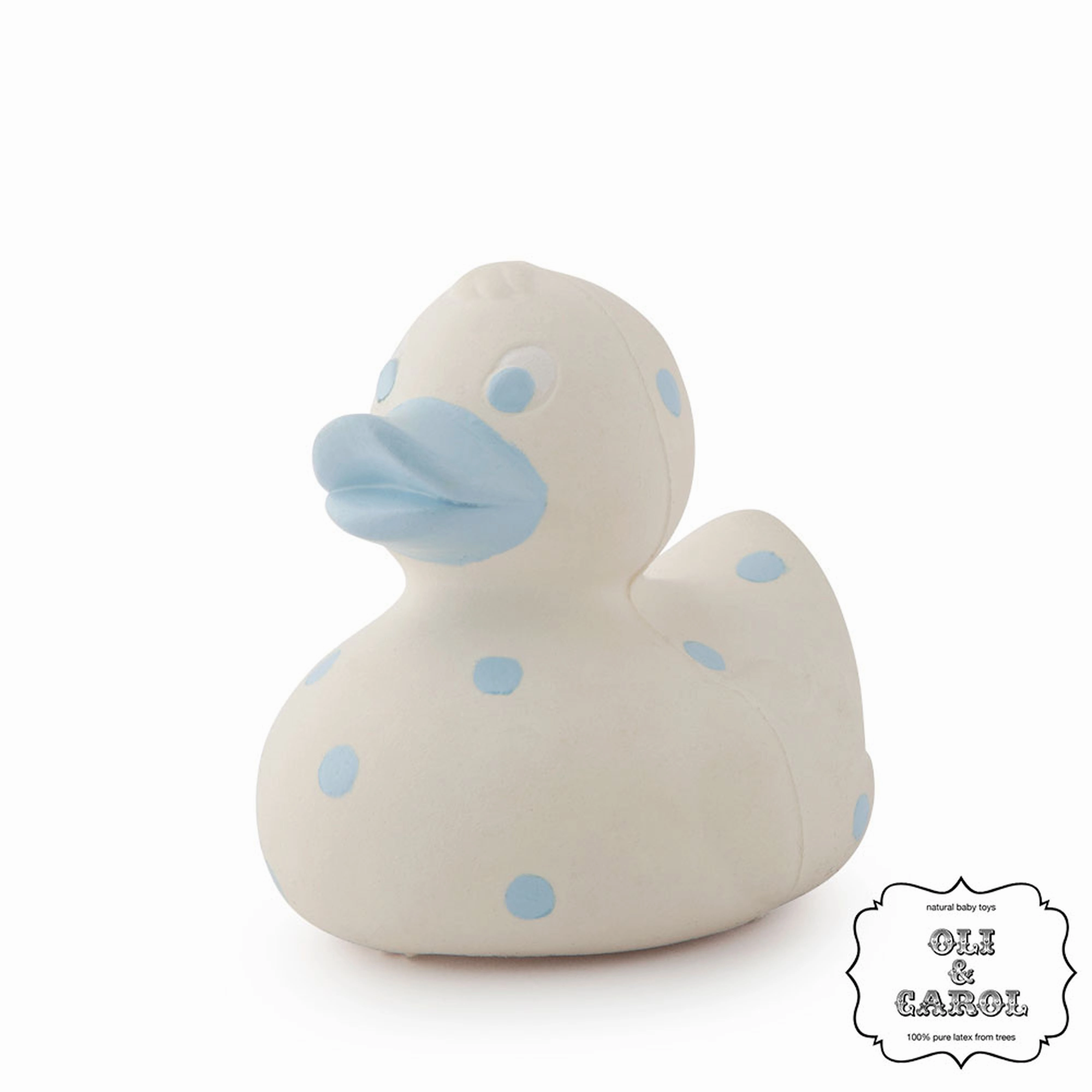 Oli & Carol Small Spotty Ducks Teether