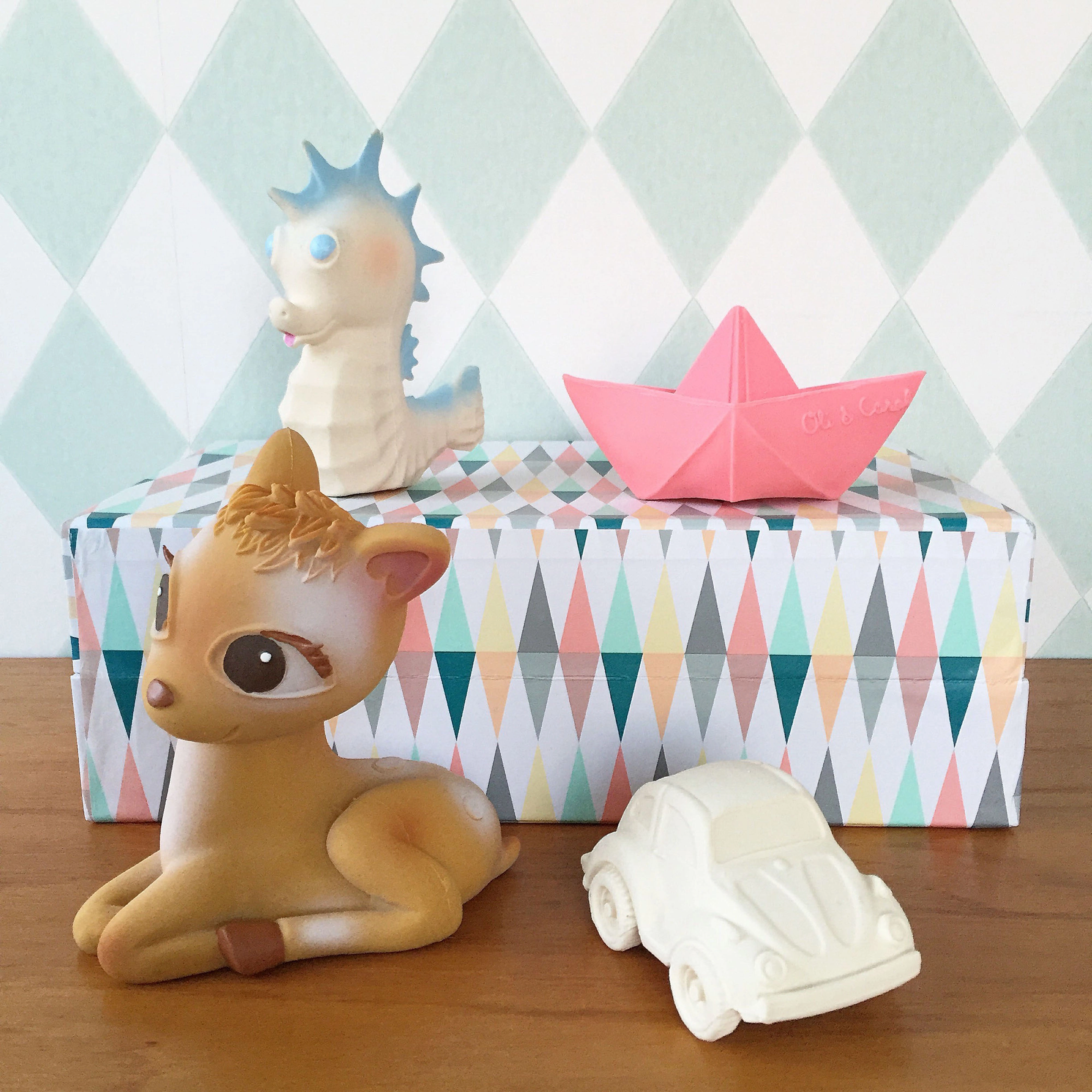 Oli & Carol Vintage Bubbles the Sea Horse Teether