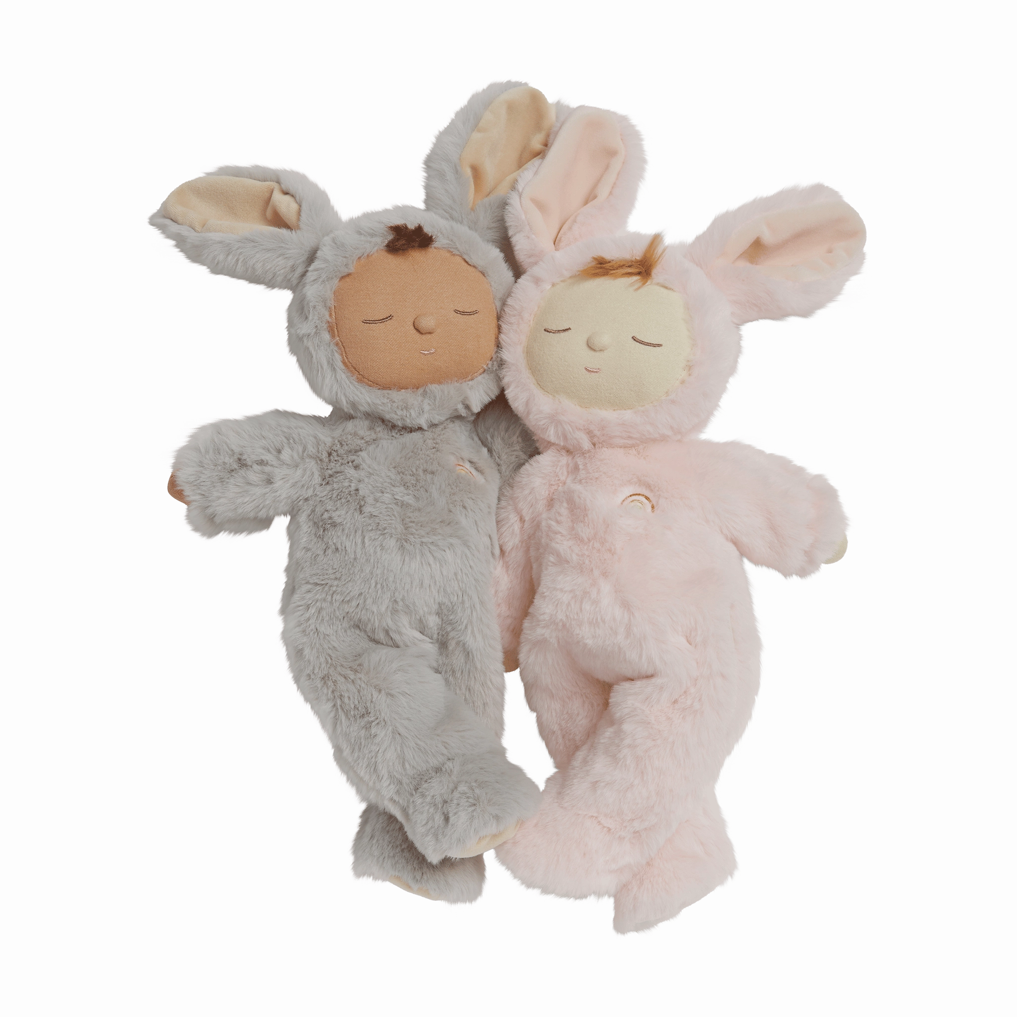 Olli Ella Lullaby Cozy Dinkum Bunny Pip - Smoke