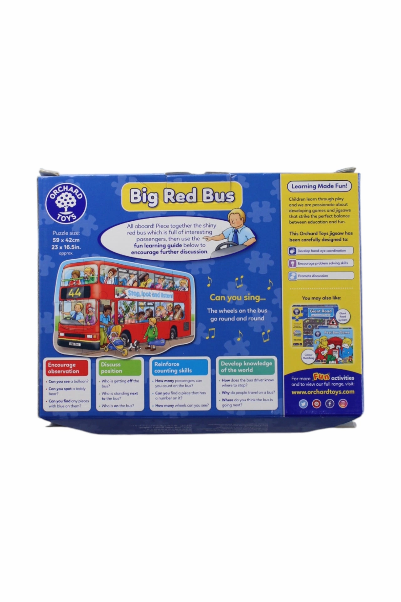 Orchard Toys Big Red Bus Jigsaw Puzzle O/S