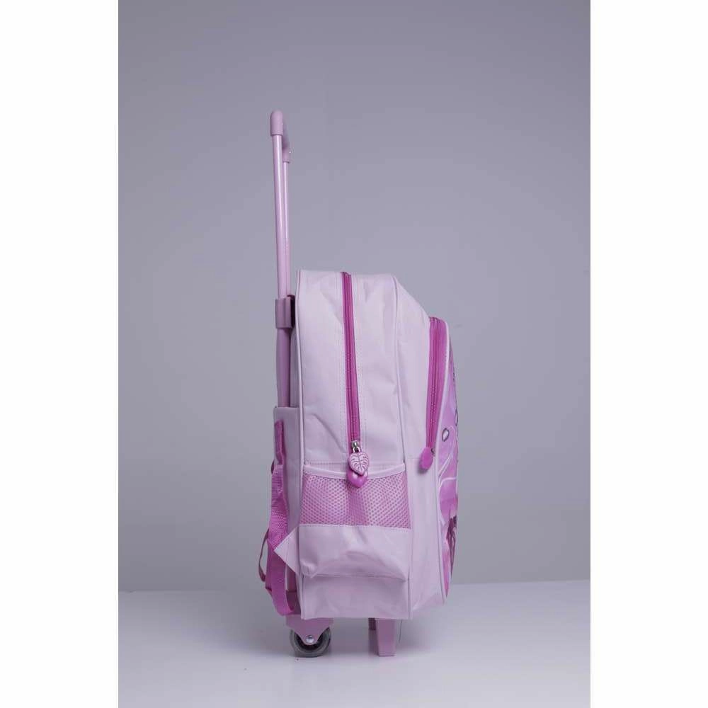 PARA JOHN 5 in 1 Wheeled School Backpack Set with Lunch Box, Lunch Bag, Water Bottle, & Pencil Case/ Accessory Pouch