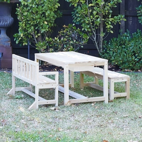 PATIO Table & 1 Bench Chair & 1 Bench Seat