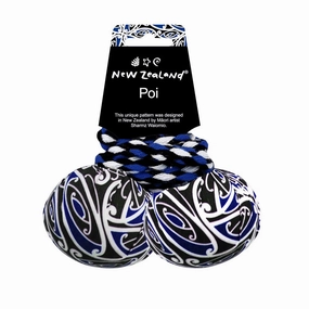 Patterned Poi Blue