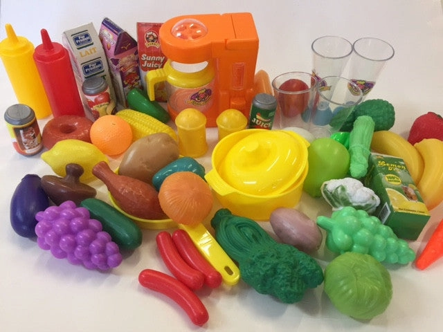 Playfood and cooking set