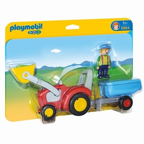 Playmobil? 1.2.3 Tractor with Trailer