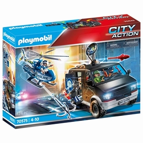 Playmobil City Action - Helicopter Pursuit with Runaway Van
