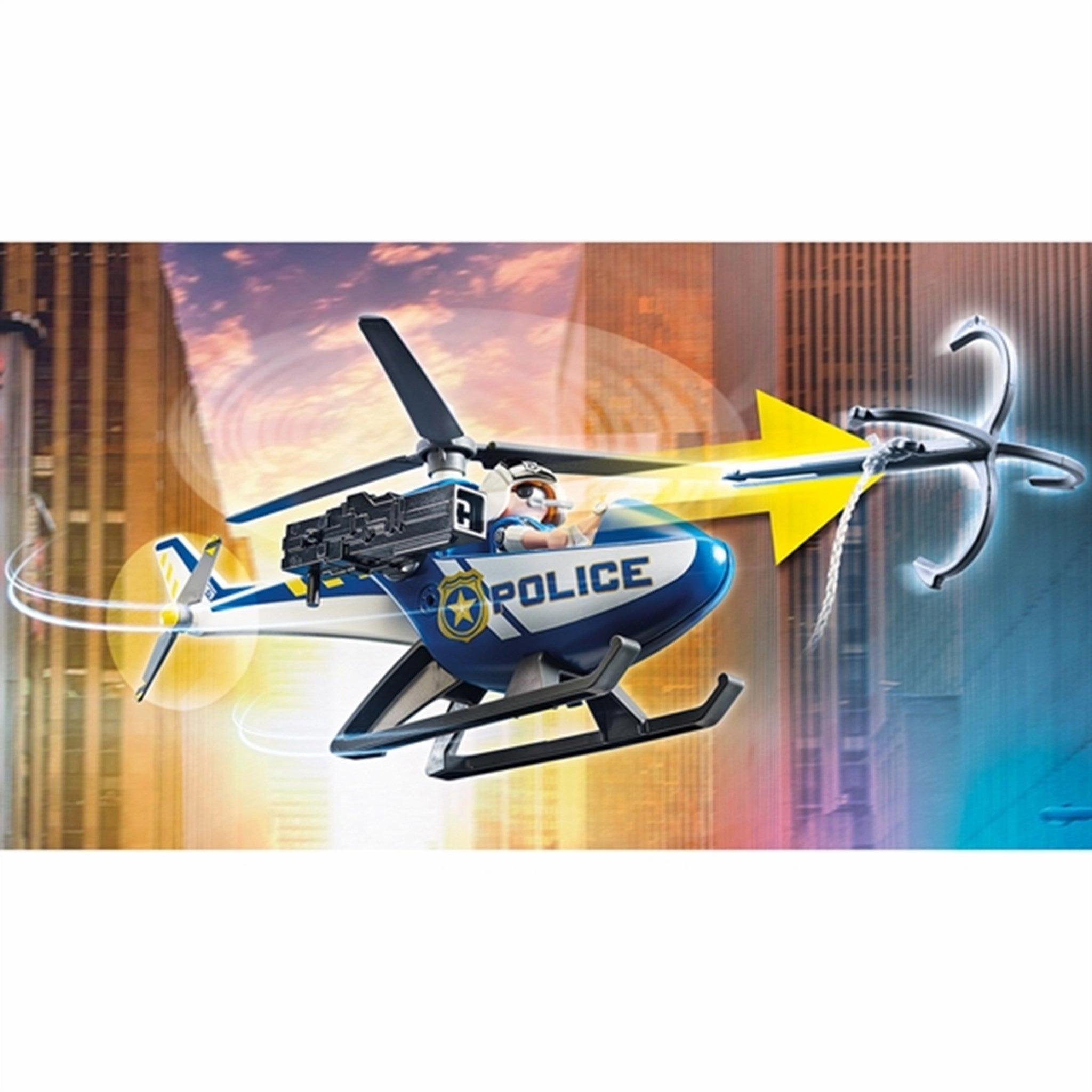 Playmobil City Action - Helicopter Pursuit with Runaway Van