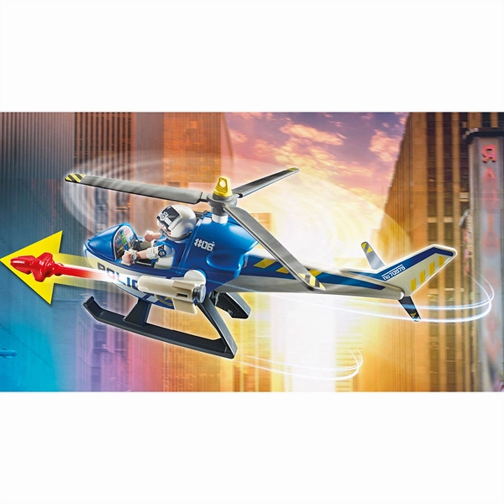 Playmobil City Action - Helicopter Pursuit with Runaway Van