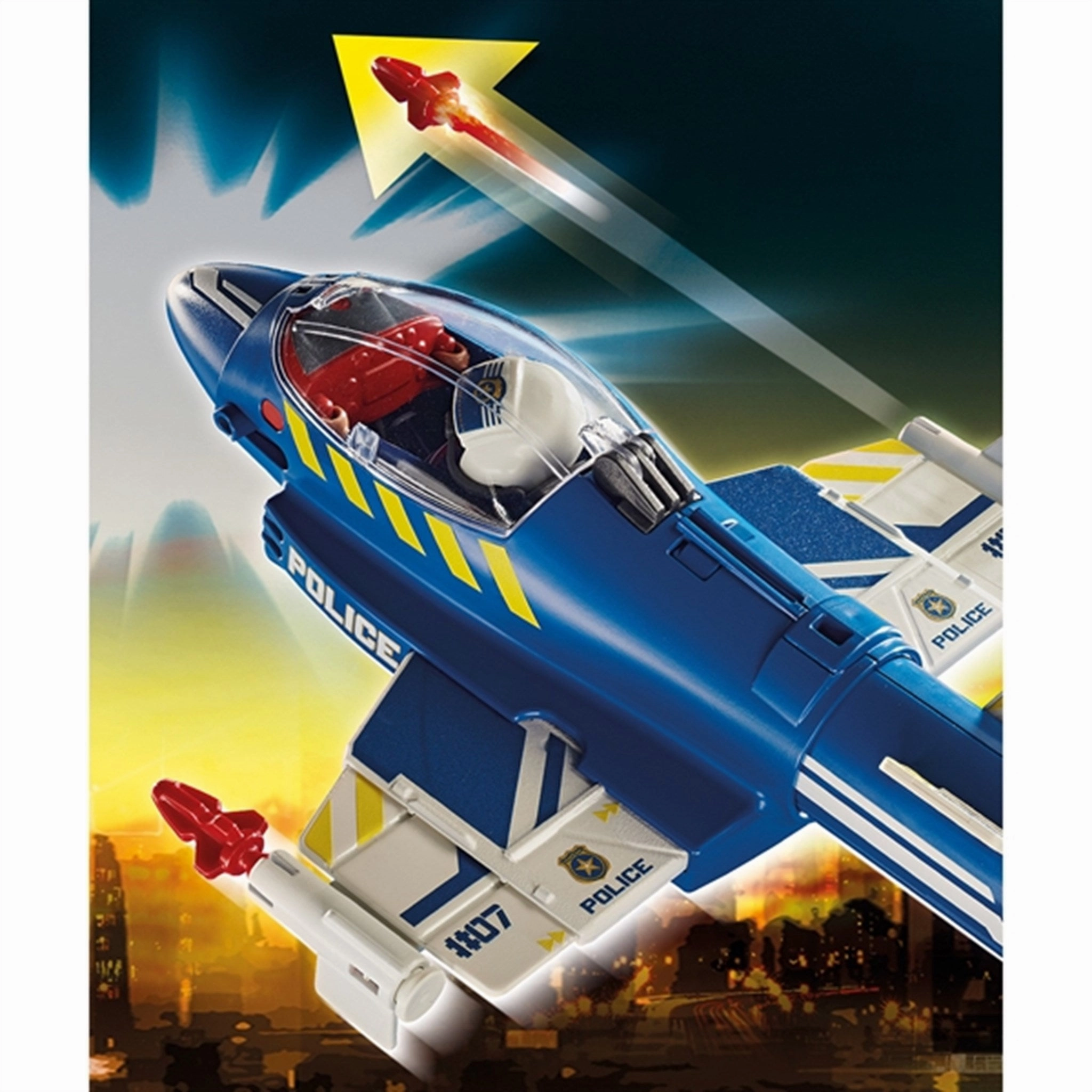 Playmobil City Action - Police Jet with Drone