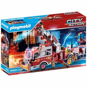Playmobil City Action - US Fire Engine with Tower Ladder