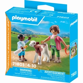 Playmobil? Farmer With Calf