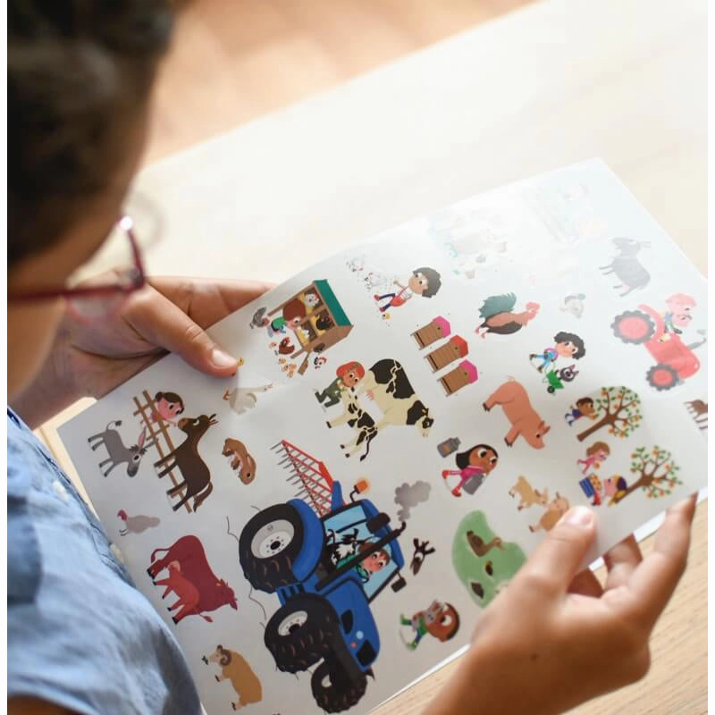 Poppik Mini Discovery The Sea Blue Educational Poster with 26 Stickers