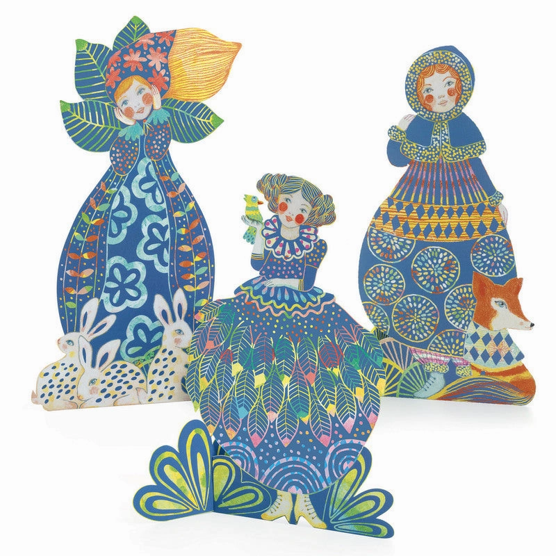 Pretty Dresses Sculpture Scratch Cards