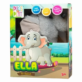 Pugs At Play C Ella The Walking Elephant C Grey Kids Animal Toy