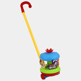 Pull Along Walking Carousel with Wheels