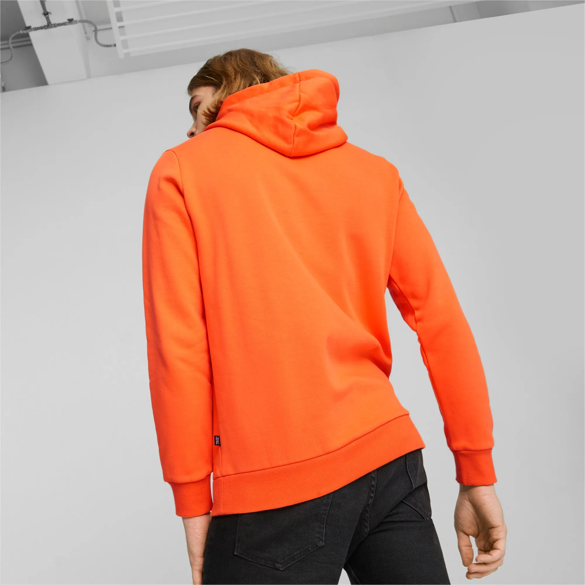 PUMA Men's Essentials  Two-Tone Big Logo Hoodie