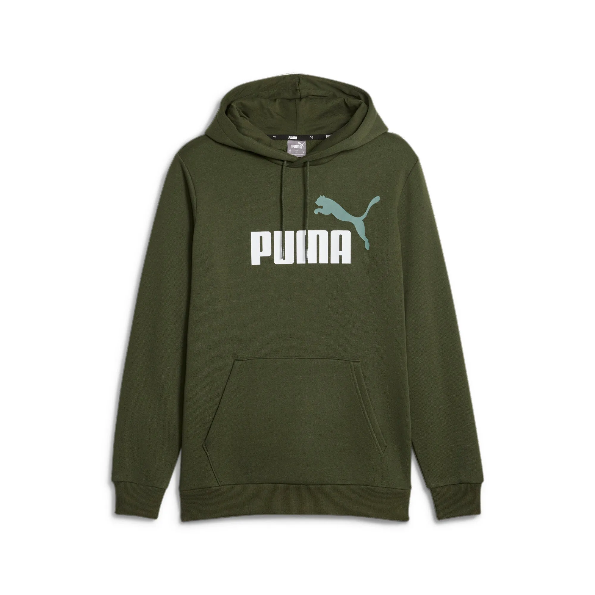 PUMA Men's Essentials  Two-Tone Big Logo Hoodie