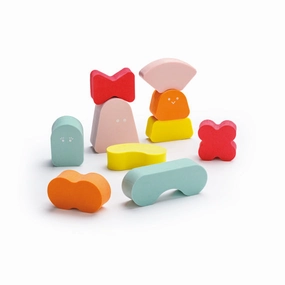 Quut Blokki - Balancing Shapes - Coral Pink