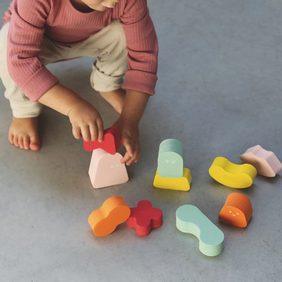 Quut Blokki - Balancing Shapes - Minty Green