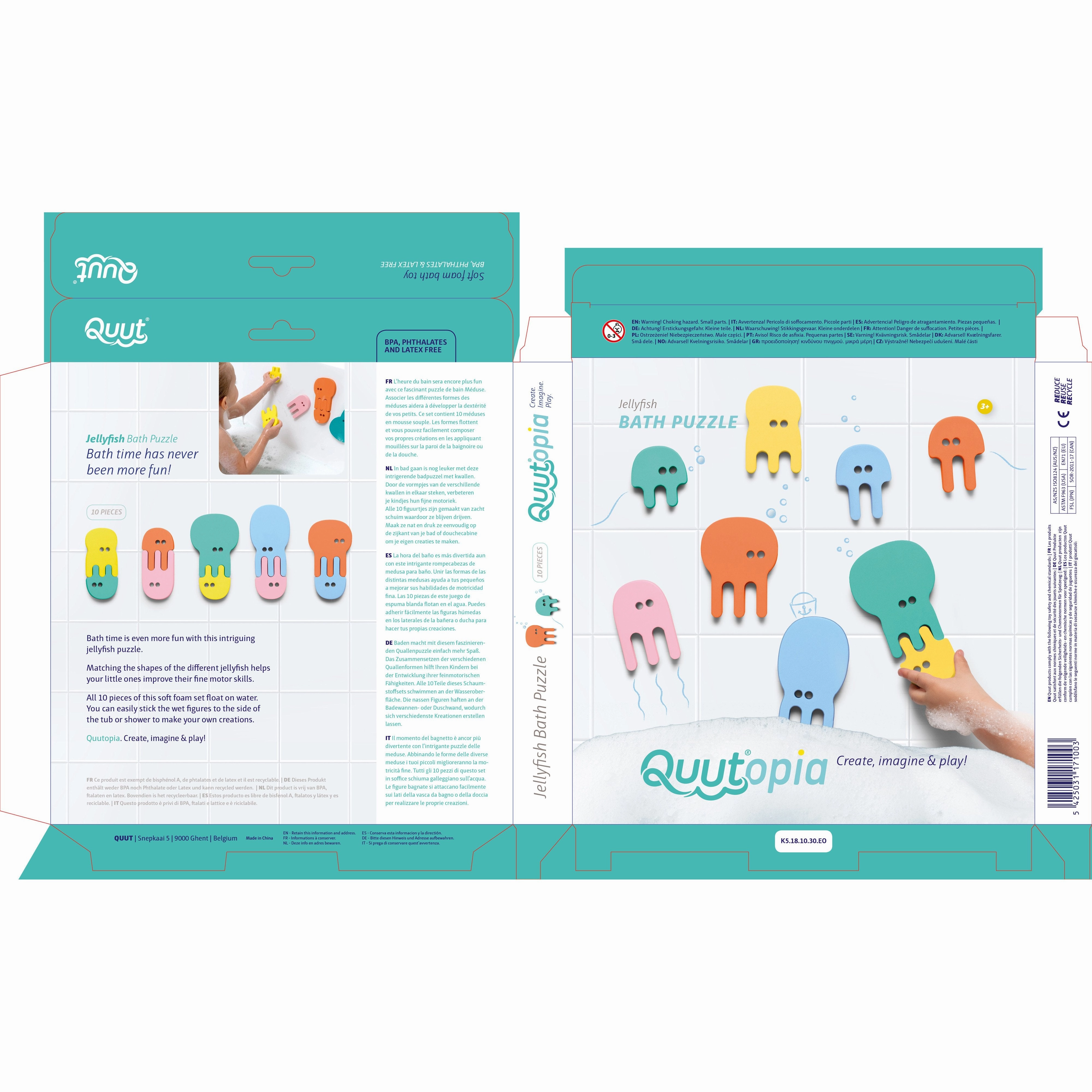 Quut Quutopia Jellyfish Bath Puzzle